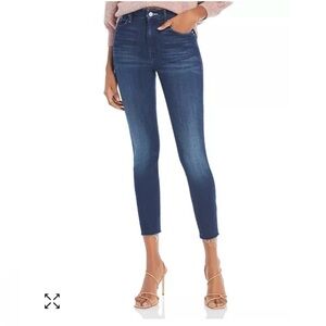 MOTHER
Looker High-Rise Ankle Fray Skinny Jeans in Tongue And Chic size 25
